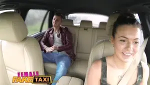 FemaleFakeTaxi Hot Cabbie wants to get fucked and get cum all over her tits