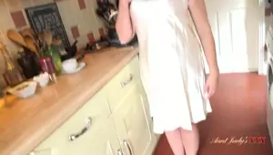 Judy's XXX Your Busty BBW Wife Charlie Rae Sucks Your Cock in the Kitchen POV