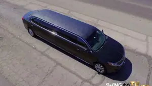 Adult swinger couple enjoy an oral sex dare in the house