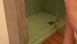 Busty blonde mature shower