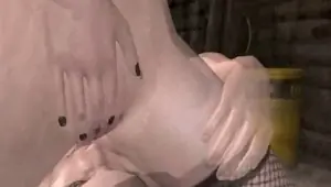 Yummy 3D cartoon redhead babe gets double teamed video 1