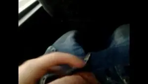 bus cum public masturbation