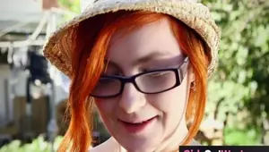 GIRLS OUT WEST Hairy lesbian ass and cunt licked outdoors