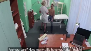 Dude eats blonde nurse in hospital