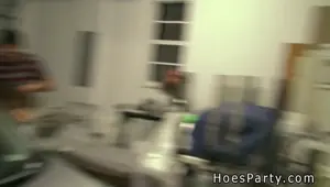 Three amateur babes having party