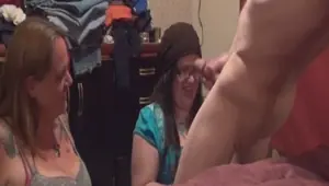 VOYEURBITCHES two curious cfnm girls