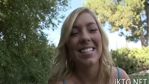 Skinny babe meets a dick video 3