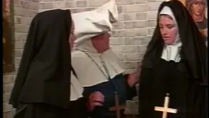 Kinky lesbian nuns BDSM style