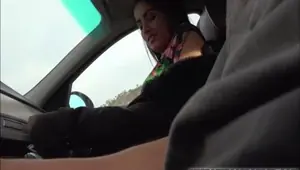 Brunette Loren gets fucked by a stranger Loren Minardi