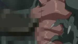 Busty anime girl cunt nailed hard by monster at the zoo video 1