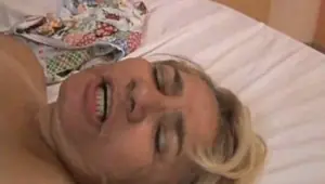 Hairy granny doing crochet and sex