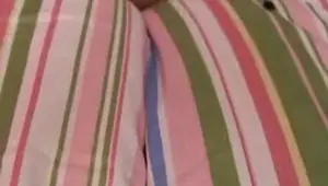 Cute blonde shows off cameltoe