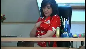 Boy sees a hot busty mature fingering and fucks her