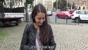 Amateur euro pickedup for public fucking