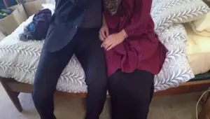 Arab lady is payed a lot of cash to suck cock