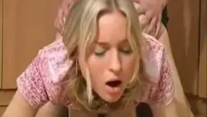 POV Big titted blonde sucks and fucks