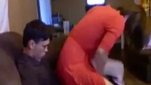 Sex with the girl in red dress video 3