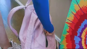 Petite blonde teen with small tits sucks big hard penis Goldie Ortiz