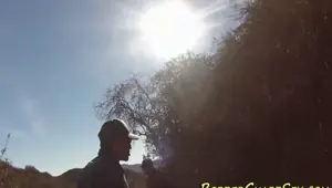 Caught teen doggystyled