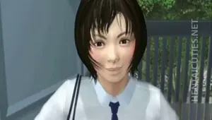 Cute 3D anime girl gets cunt rubbed