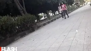 Flash 2 Teens on Street