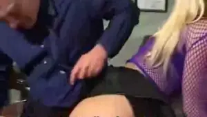 Blonde student pounded by teacher