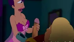 DRAWN HENTAI Futurama Hentai Zapp pole for Turanga girl