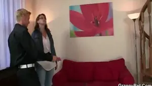 Old granny is picked up in the bar and screwed