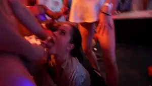 DRUNKSEXORGY Sexy pornstars suck and fuck dicks in public