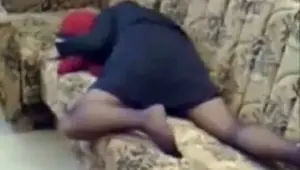 Spying my mom home alone masturbating on couch