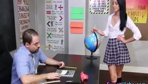 Teen student gets rimjob
