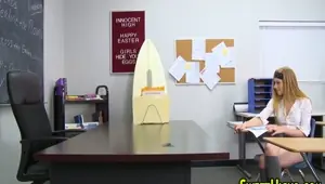 Teen in uniform sprayed