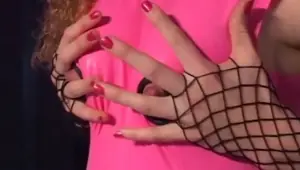 LINGERIE VIDEOS Pretty redhead fucking in latex and sexy lingerie