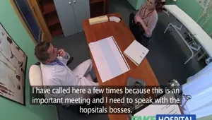 FAKE HOSPITAL Horny saleswoman strikes a deal