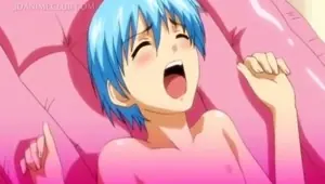 Lusty anime girl taking dick deep in her cunt gets crampie