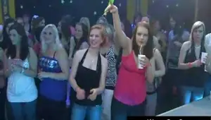 What happens at a male strip show
