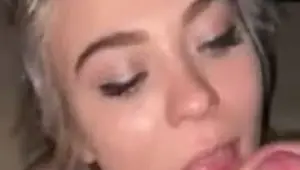 Girlfriend Sucking my cock till I cum on her hot face
