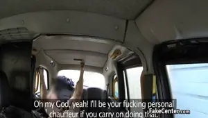 Lucky taxi driver nailed blonde slut