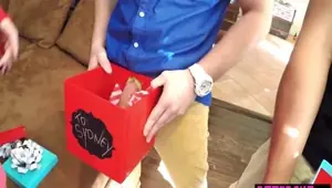 Skinny teens surprised with big cocks for christmas Moriah Tyler