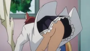 Young blonde exhorcist naked anime