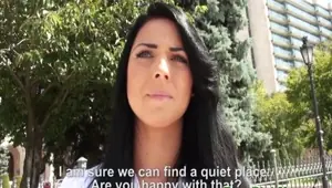 Euro amateur pickedup outdoors before fucking