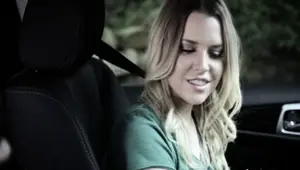 Aubrey Sinclair blowjob the drivers thick cock Brad Knight