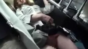 Mosaic: Horny girl loves getting fucked by bus passenger