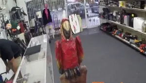 Cocksucking amateur pawnee takes cum in mouth