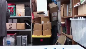 Thieving teen cum sprayed