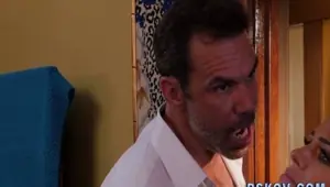 Busty ebony cum sprayed