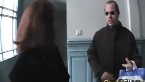 Hairy euro milf banged