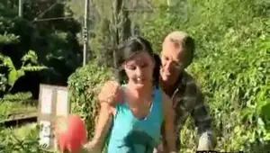 OLD PERVERTS Outdoor fuck near a railroad So Seductive