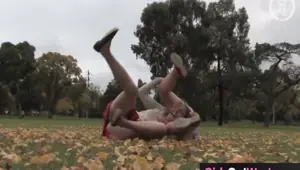 GIRLS OUT WEST Busty lesbian babe licked out by cute blondie