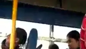 Indian cock flash in bus